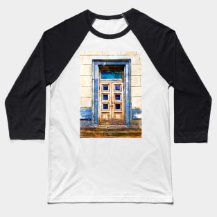 Vintage Doorway Entrance Marker Sketch Baseball T-Shirt